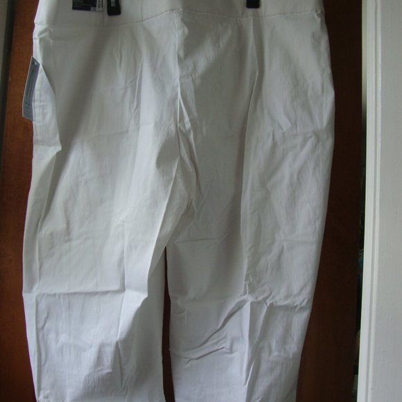 APT 9 White Mid-Rise Stretch Pullover Capri Pants 3X NWT - Picture 3 of 3